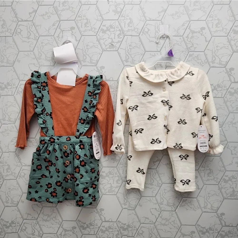 Lot of two Baby Girls Outfit,  Size 12 months